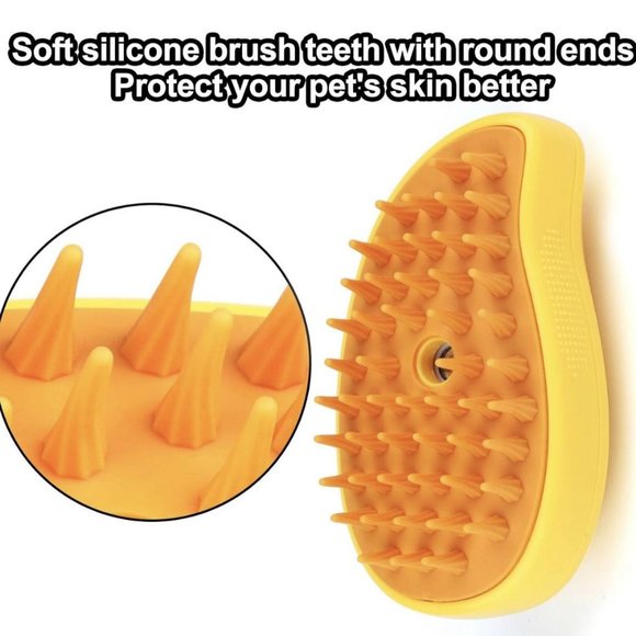 Self Cleaning Cat Steamy Brush for Massage Grooming Removing Tangled Hair1 Pack - Picture 2 of 12